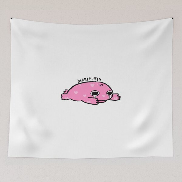 Item preview, Heart Hurty | Crying Pink Frog with Hearts designed and sold by iristocat.