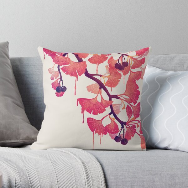 O Ginkgo Throw Pillow