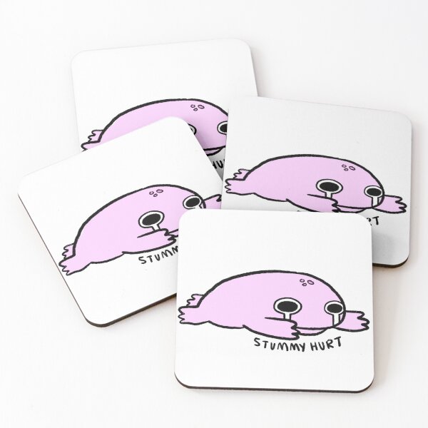 Item preview, Stummy Hurt | Stomache Ache Frog Pink designed and sold by iristocat.