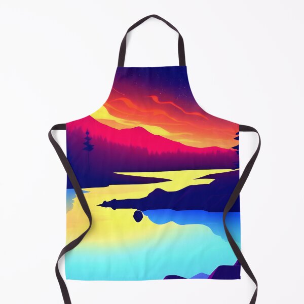 Item preview, Get the Best of Both Worlds with Our Chic Minimalist Landscape and Retro Wave Art Print designed and sold by supeart.