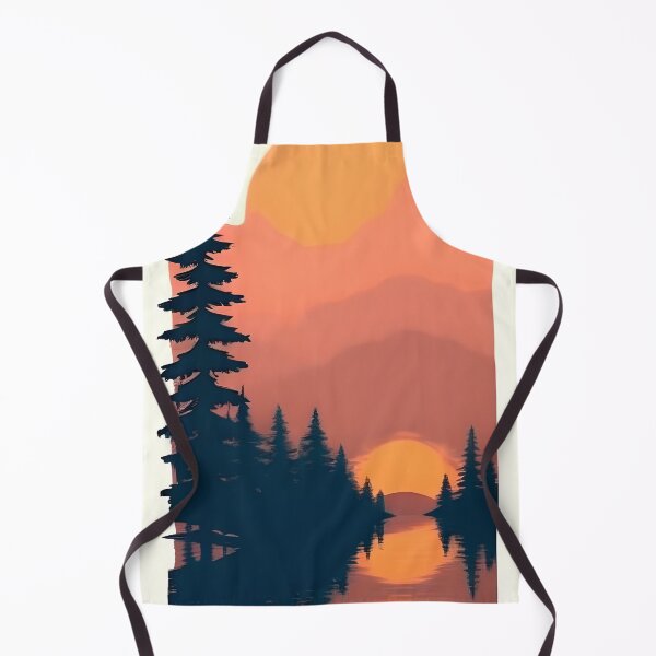 Item preview, Shop Our High-quality Collection of Minimalist Landscape and Lake Sunrise Prints designed and sold by supeart.