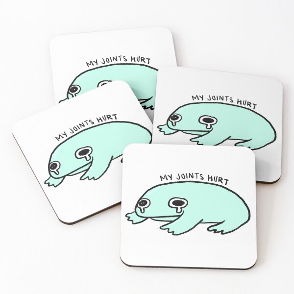 Item preview, My Joints Hurts | Crying Teal Frog designed and sold by iristocat.