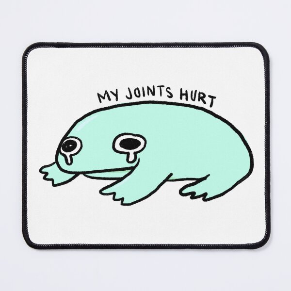Item preview, My Joints Hurts | Crying Teal Frog designed and sold by iristocat.