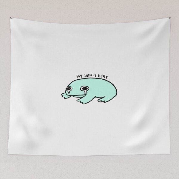 Item preview, My Joints Hurts | Crying Teal Frog designed and sold by iristocat.