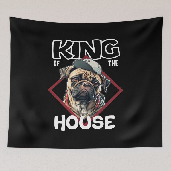 Item preview, King of the House - Pug designed and sold by Sabot119.