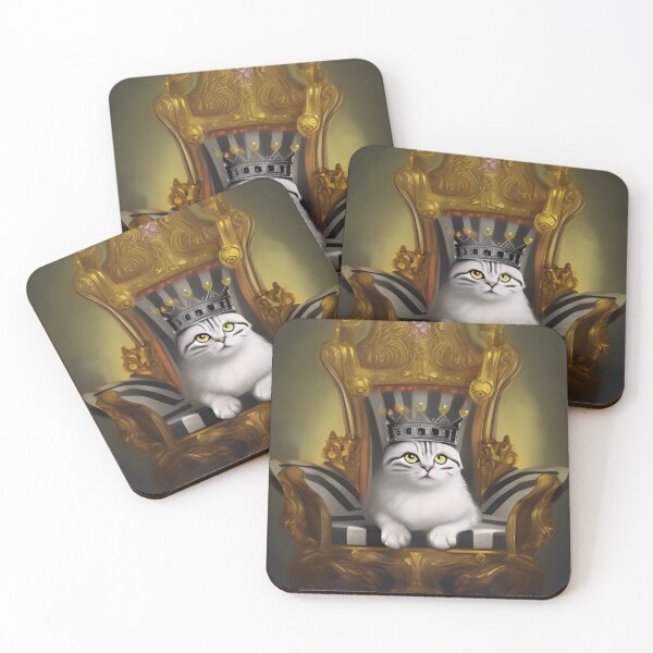 Item preview, King Kitty on the throne designed and sold by mickdlee.