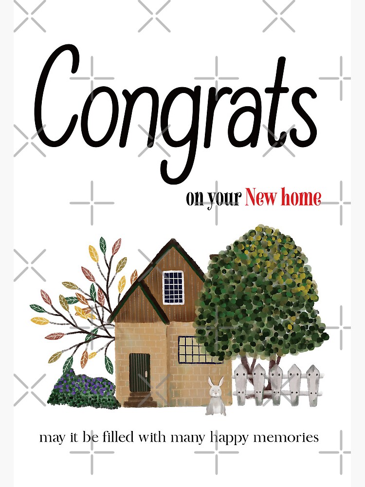 New Home Moving House Card Housewarming Congratulations Funny Humorous Flat