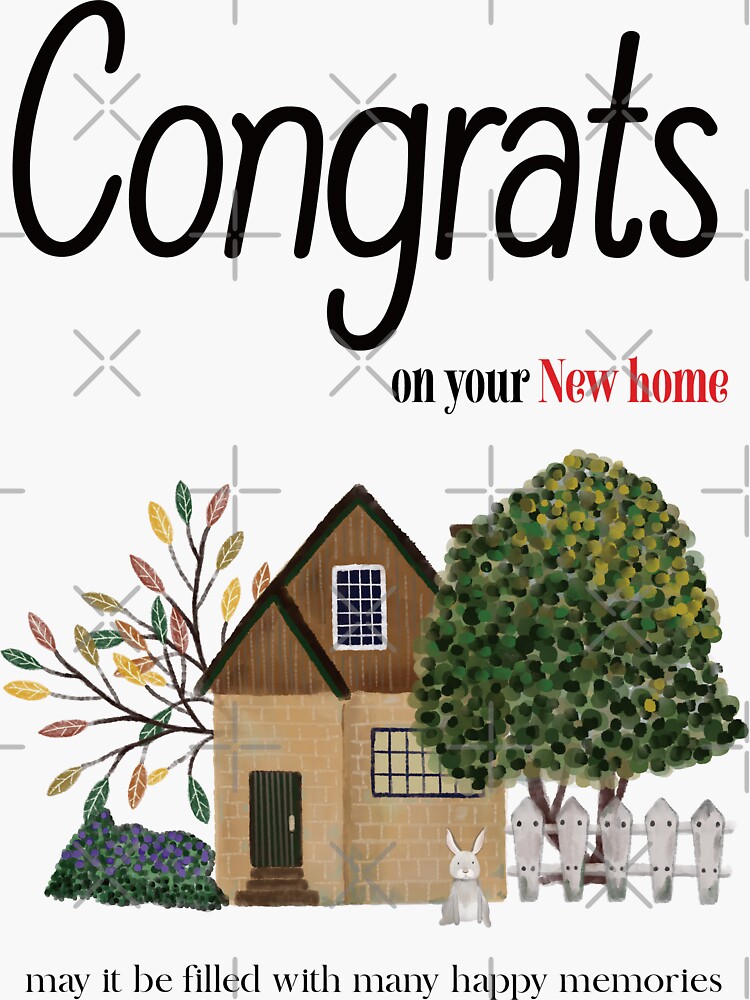 New Home Moving House Card Housewarming Congratulations Funny Humorous Flat