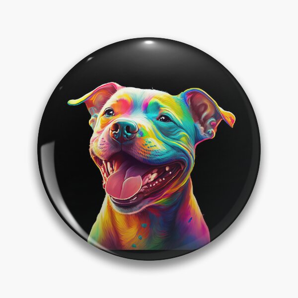 Item preview, Border collie bull staffy dog happy smiling designed and sold by AnimalArtPhotos.