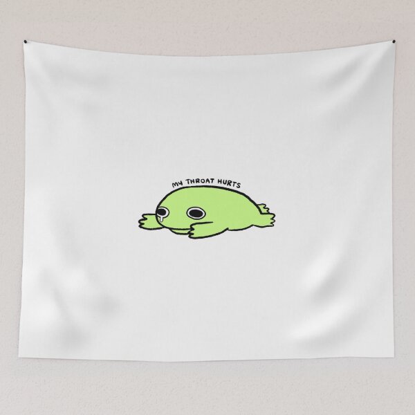 Item preview, My Throat Hurts | Green Frog designed and sold by iristocat.