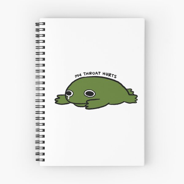 Item preview, My Throat Hurts | Dark Green Frog designed and sold by iristocat.
