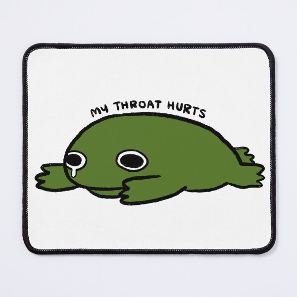 Item preview, My Throat Hurts | Dark Green Frog designed and sold by iristocat.