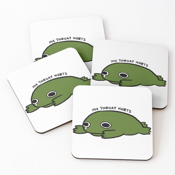 Item preview, My Throat Hurts | Dark Green Frog designed and sold by iristocat.