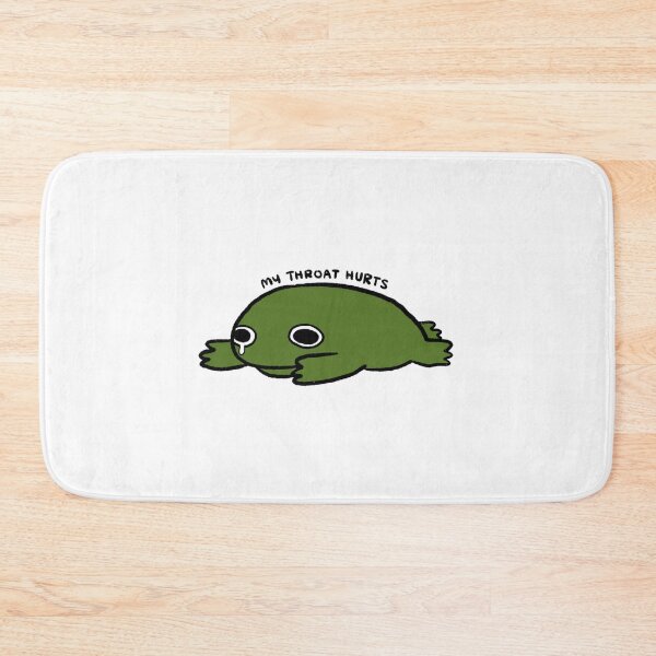 Item preview, My Throat Hurts | Dark Green Frog designed and sold by iristocat.