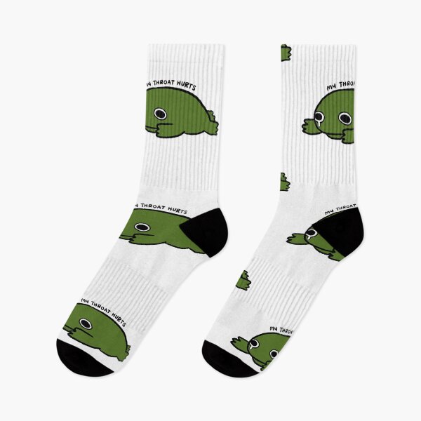 Item preview, My Throat Hurts | Dark Green Frog designed and sold by iristocat.