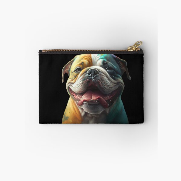 Item preview, Bulldog smiling and looking happy designed and sold by AnimalArtPhotos.