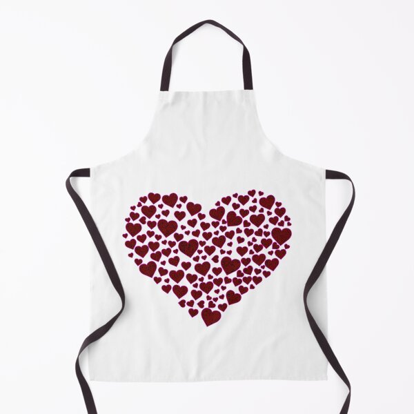 Item preview, Heart Full Of Hearts Red Grain Fuschia Light Background designed and sold by artfulnotebook.