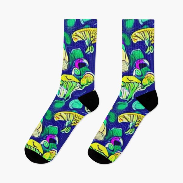 Item preview, Psychedelic Mushroom Pattern designed and sold by SquishStitches.