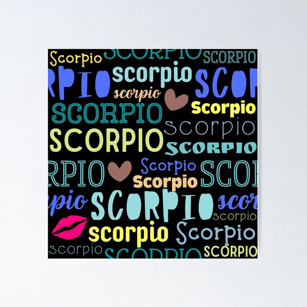 Item preview, Scorpio All Over Pattern designed and sold by Hellofriendco.