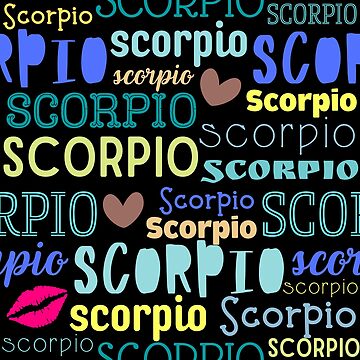 Artwork thumbnail, Scorpio All Over Pattern by Hellofriendco