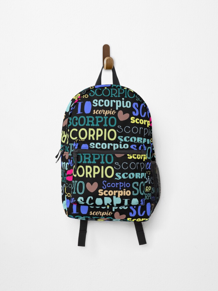 Thumbnail 1 of 3, Backpack, Scorpio All Over Pattern designed and sold by Hellofriendco.