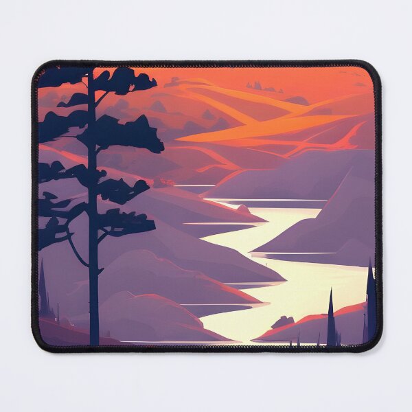 Item preview, Find the Perfect Minimalist Landscape River View Print for Your Home Decor Needs designed and sold by supeart.
