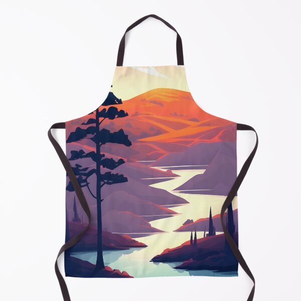 Item preview, Find the Perfect Minimalist Landscape River View Print for Your Home Decor Needs designed and sold by supeart.