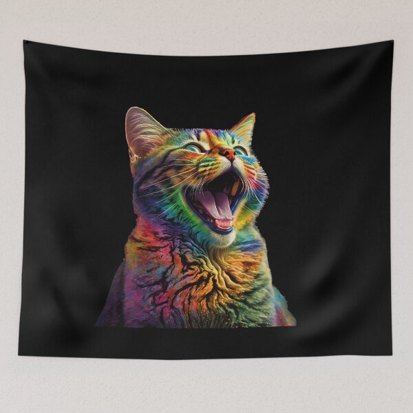 Item preview, Funny cat laughing designed and sold by AnimalArtPhotos.