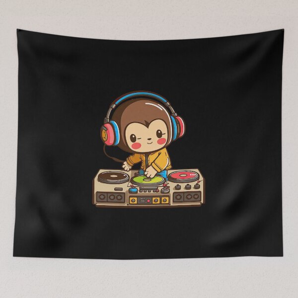 Item preview, DJ Monkey Mashup, the King of the Jungle Jams designed and sold by ultra-cute.