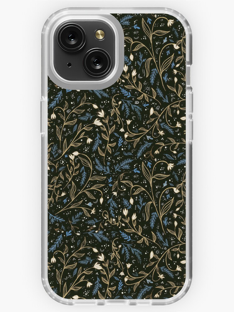 Dark Whimsigoth Ditsy Floral iPhone Case