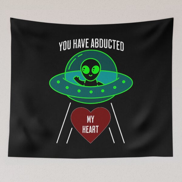Item preview, Alien, You Have Abducted My Heart, Green and Red designed and sold by artfulnotebook.