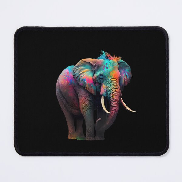 Item preview, Elephant art colourful beautiful picture designed and sold by AnimalArtPhotos.