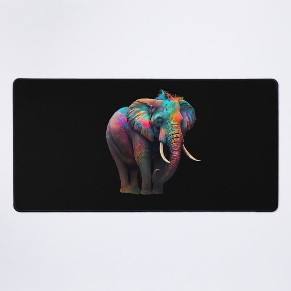 Item preview, Elephant art colourful beautiful picture designed and sold by AnimalArtPhotos.