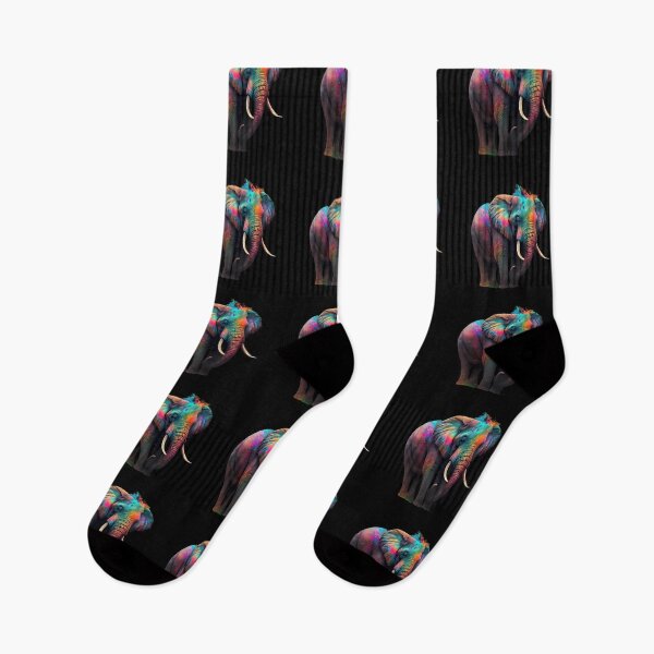 Item preview, Elephant art colourful beautiful picture designed and sold by AnimalArtPhotos.