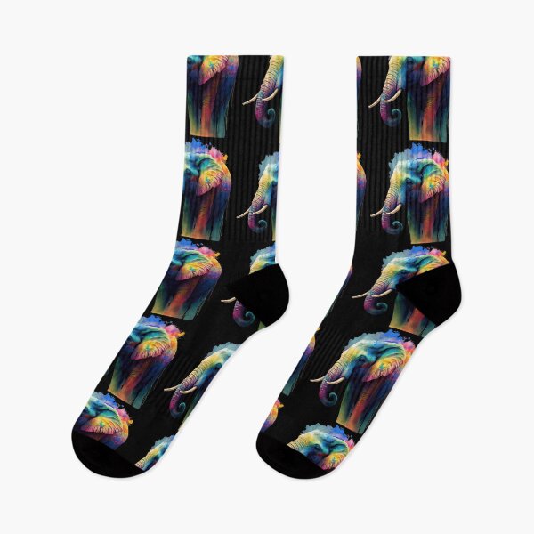 Item preview, Elephant art cool colourful cute designed and sold by AnimalArtPhotos.