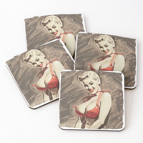 Item preview, Copy of Blond and Smiling Pinup Girl designed and sold by cutestpinups.