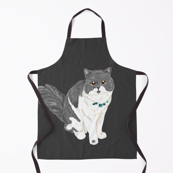 Item preview, Gray and White Cat | Louise | Bunniesmee designed and sold by bunniesmee.