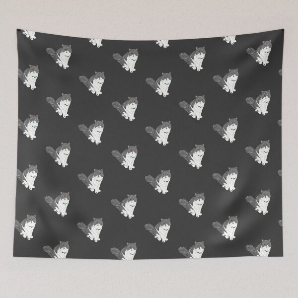 Item preview, Gray and White Cat |  Louise | Bunniesmee  designed and sold by bunniesmee.