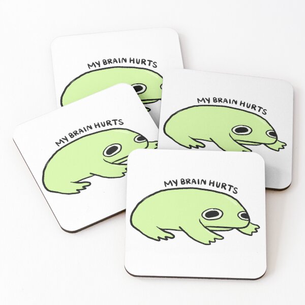 Item preview, My Brain Hurts | Green Frog designed and sold by iristocat.