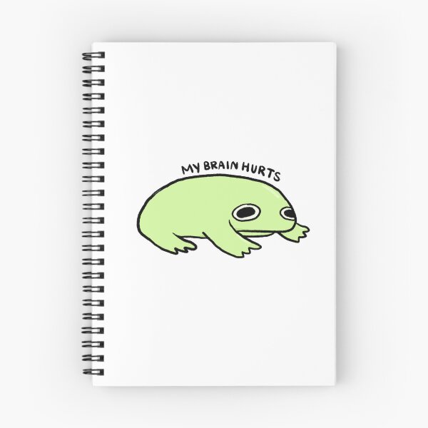 Item preview, My Brain Hurts | Green Frog designed and sold by iristocat.
