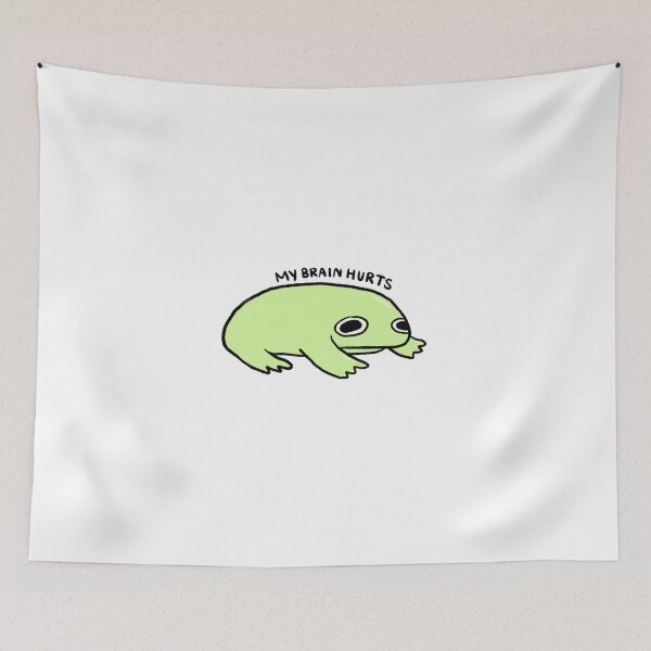 Item preview, My Brain Hurts | Green Frog designed and sold by iristocat.