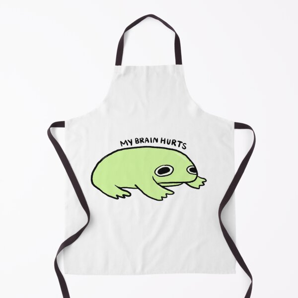 Item preview, My Brain Hurts | Green Frog designed and sold by iristocat.