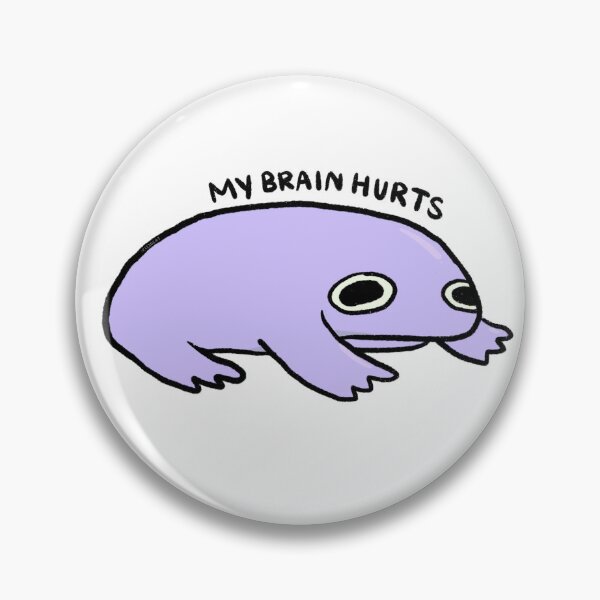 Item preview, My Brain Hurts | Purple Frog designed and sold by iristocat.
