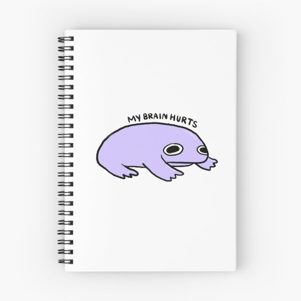 Item preview, My Brain Hurts | Purple Frog designed and sold by iristocat.
