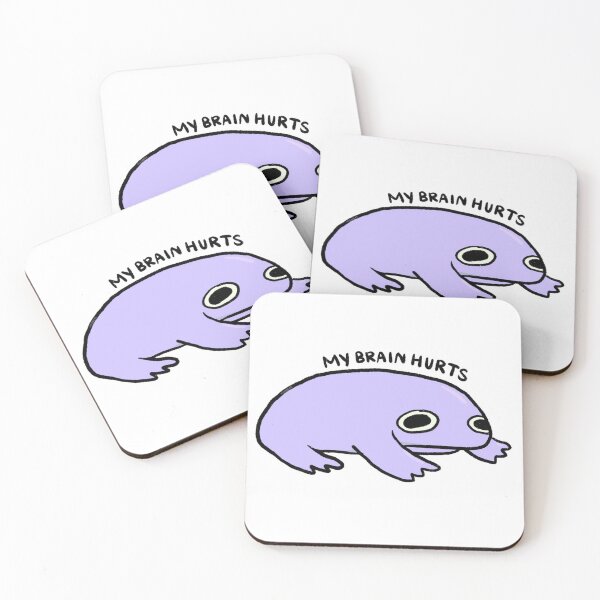 Item preview, My Brain Hurts | Purple Frog designed and sold by iristocat.