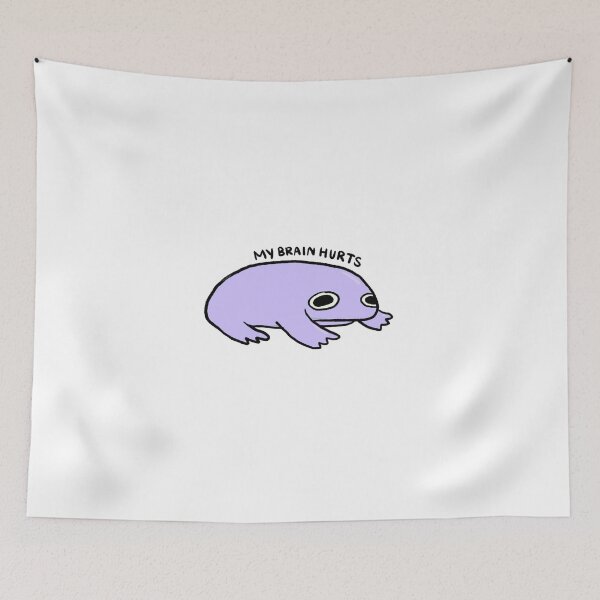 Item preview, My Brain Hurts | Purple Frog designed and sold by iristocat.