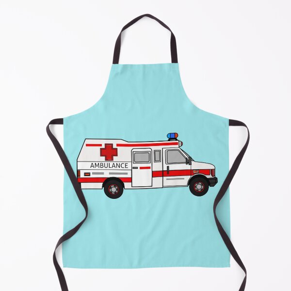 Item preview, Ambulance cartoon illustration designed and sold by Misscartoon.