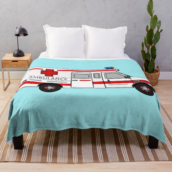 Item preview, Ambulance cartoon illustration designed and sold by Misscartoon.