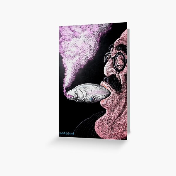 Vista previa del artículo con la obra «Smoked Salmon», diseñado y vendido por John Sunderland.