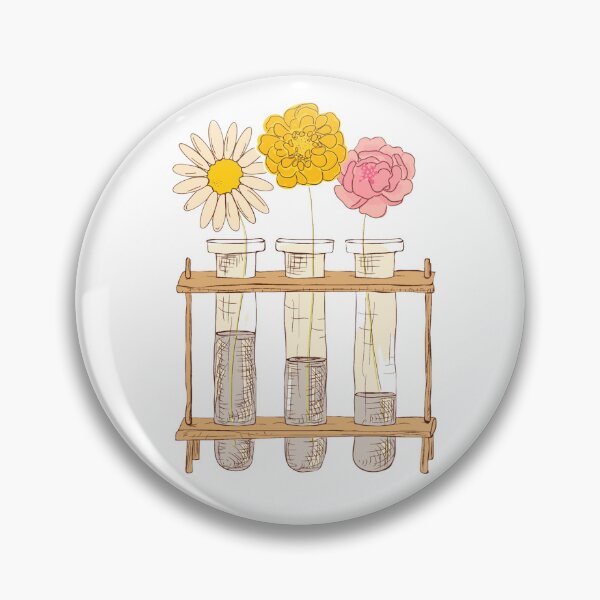 Item preview, Laboratory Test Tube Rack with Flowers designed and sold by ModelOrganism.